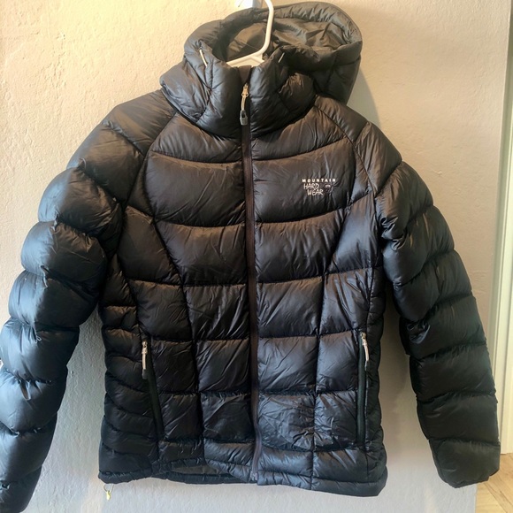Mountain Hardwear Black Insulated Down Puffy Jacket with hood - Picture 1 of 9
